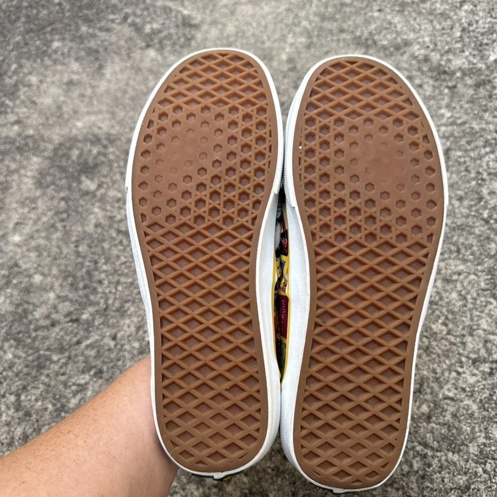 Vans National Geographic Print Unisex Low Ankle Shoes Size 9 Mens/10.5 Womens